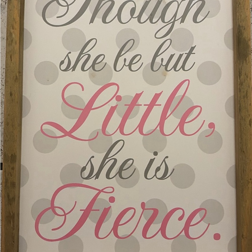 Wall Art Girls room Pink & Gray Sale 3 for $20
